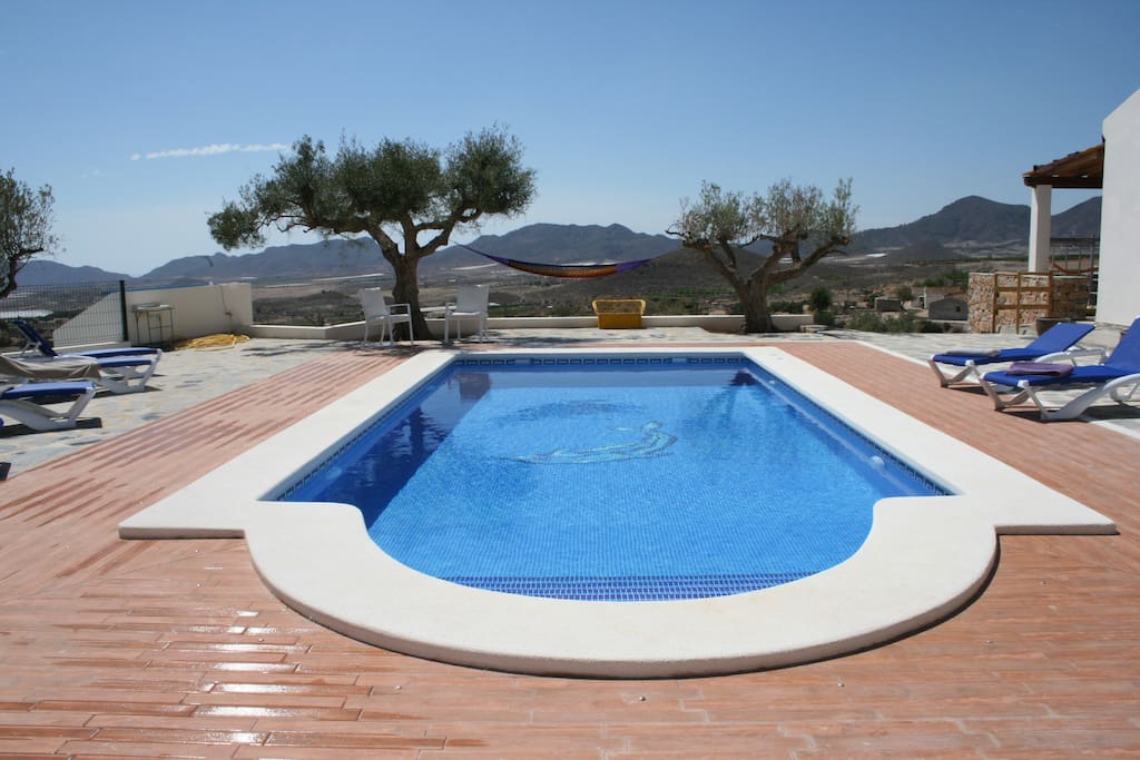 casa chalet con piscina vacaciones rural mazarron murcia